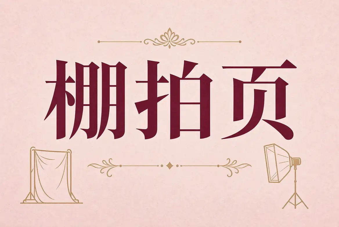 棚拍页布光摄影